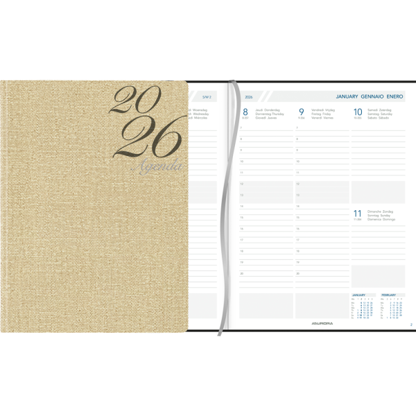 Weekagenda Business 2026 Beige