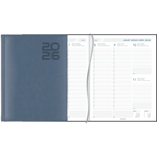 Weekagenda Plan-a-week 2026 Blauw