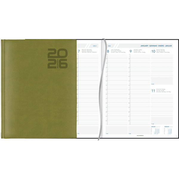 Weekagenda Plan-a-week 2026 groen