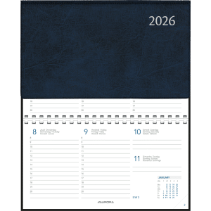 Zakagenda Novoplan 2026 spiraal blauw