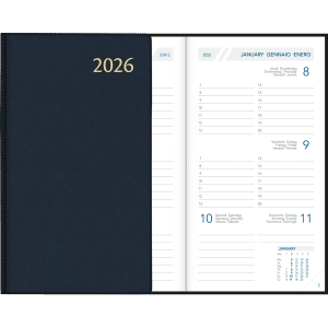 Zakagenda Visuplan 2026 gebonden blauw