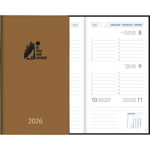 Zakagenda Visuplan 2026 gebonden cacao