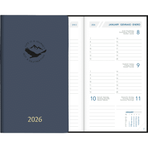 Zakagenda Visuplan 2026 gebonden indigo