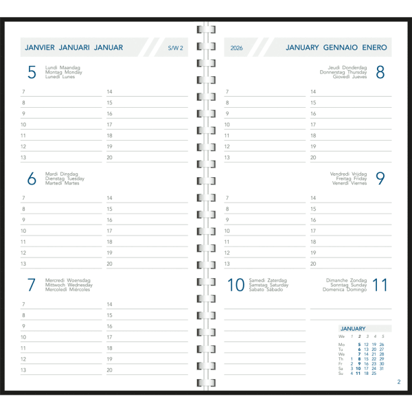 Zakagenda Visuplan 2026 perl
