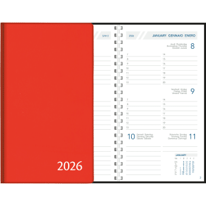 Zakagenda Visuplan 2026 perl rood