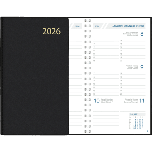 Zakagenda Visuplan 2026 perl zwart