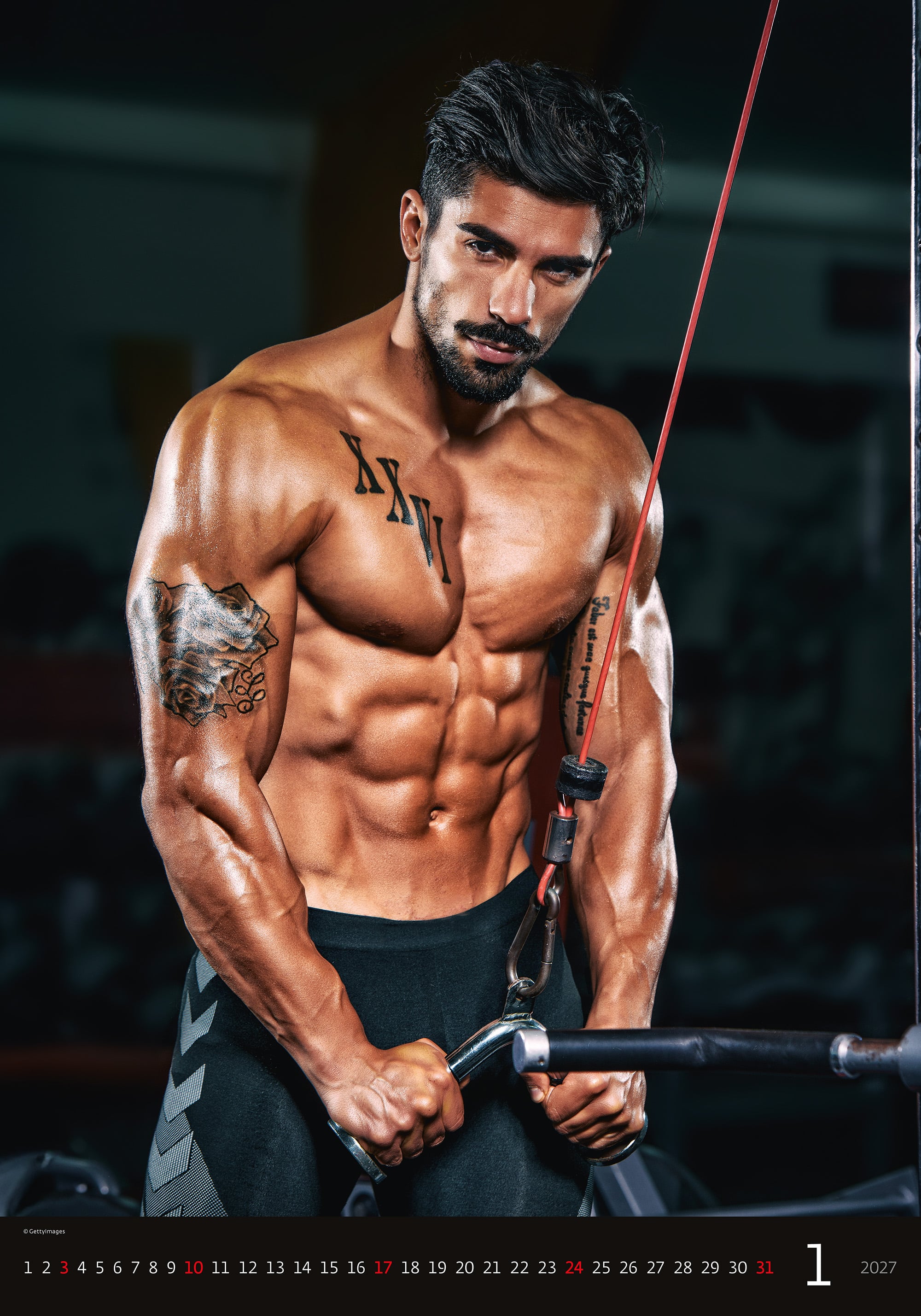 Muurkalender Sexy Boys 2027 - Januari Muurkalender Sexy Boys 2027 - Januari