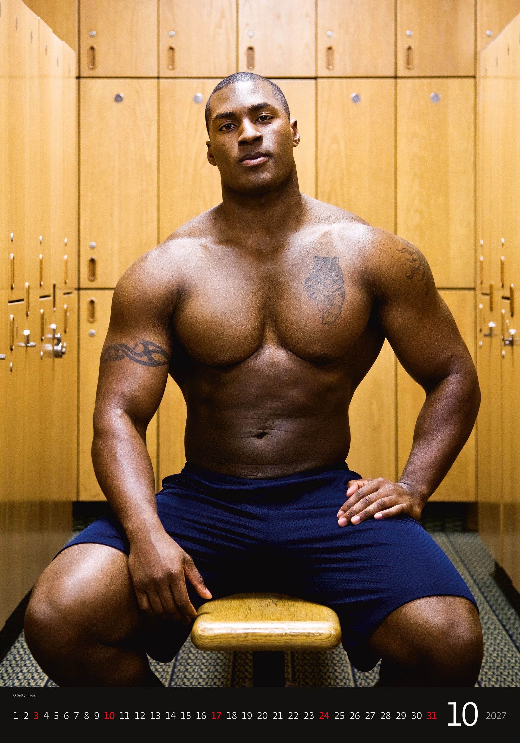 Muurkalender Sexy Boys 2027 - Oktober Muurkalender Sexy Boys 2027 - Oktober