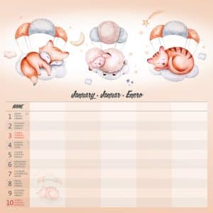 Muurkalender Family Planner 2027 - Januari