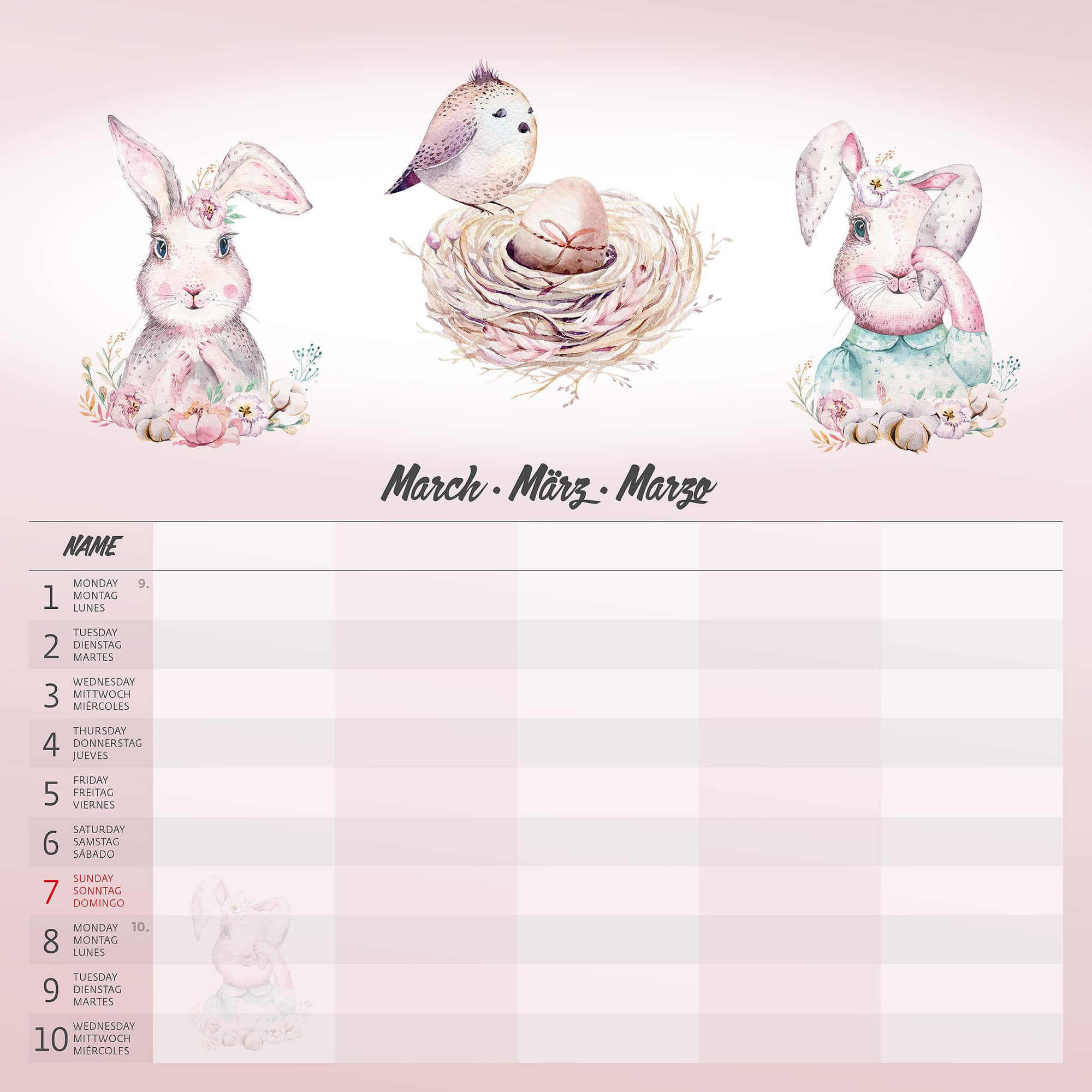 Family Planner 2027 - Maart Family Planner 2027 - Maart