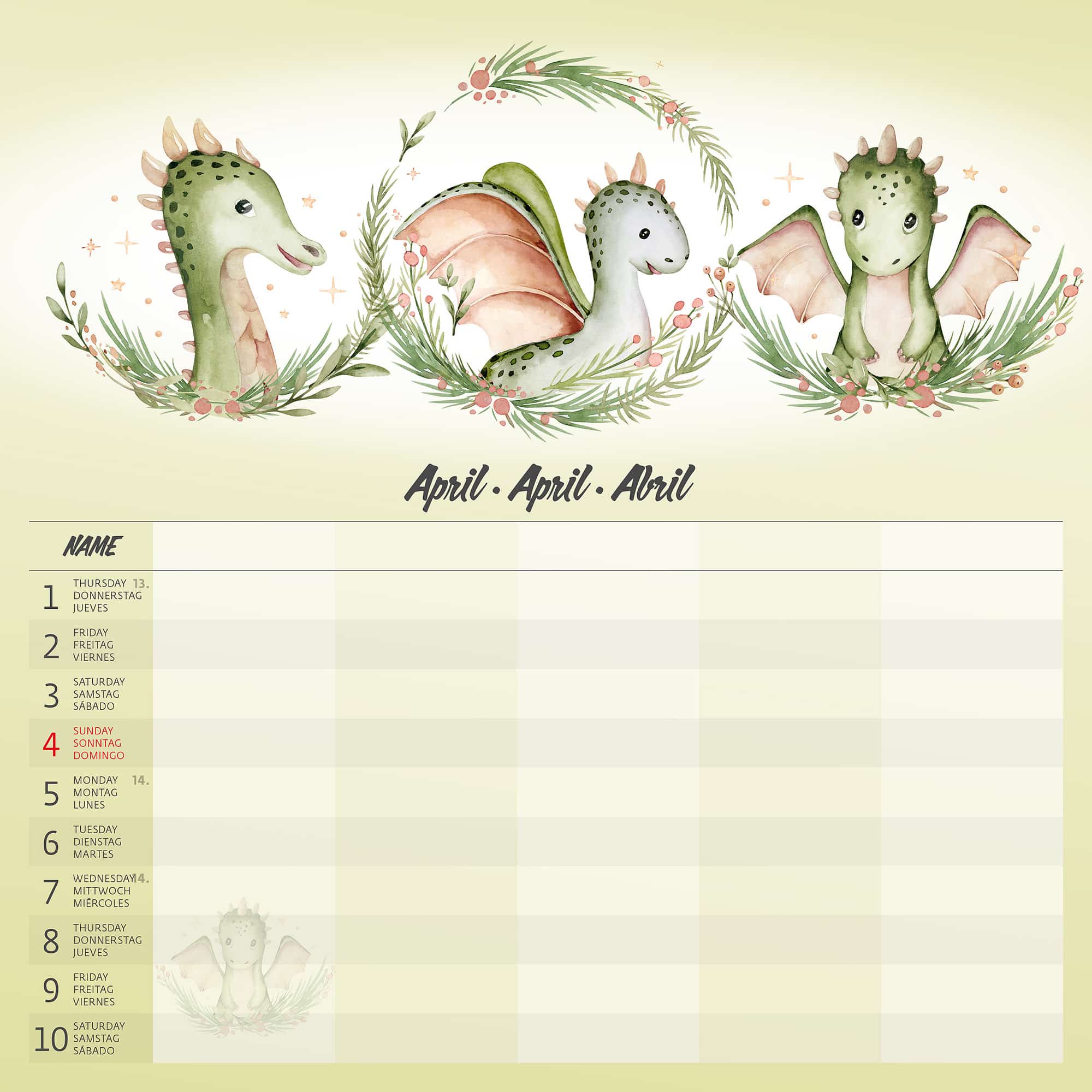 Family Planner 2027 - April Family Planner 2027 - April