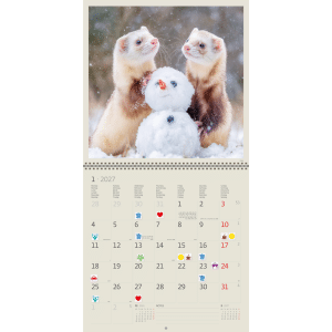 Muurkalender Little Fun 2027 - Januari