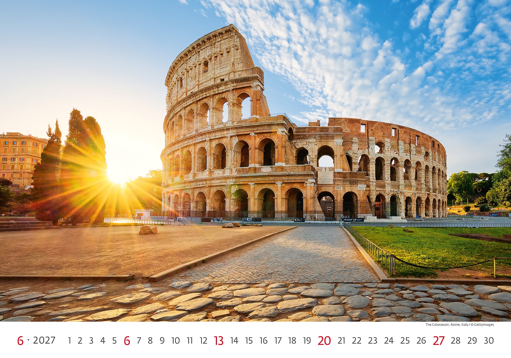 Muurkalender World Wonders 2027 - Juni Muurkalender World Wonders 2027 - Juni