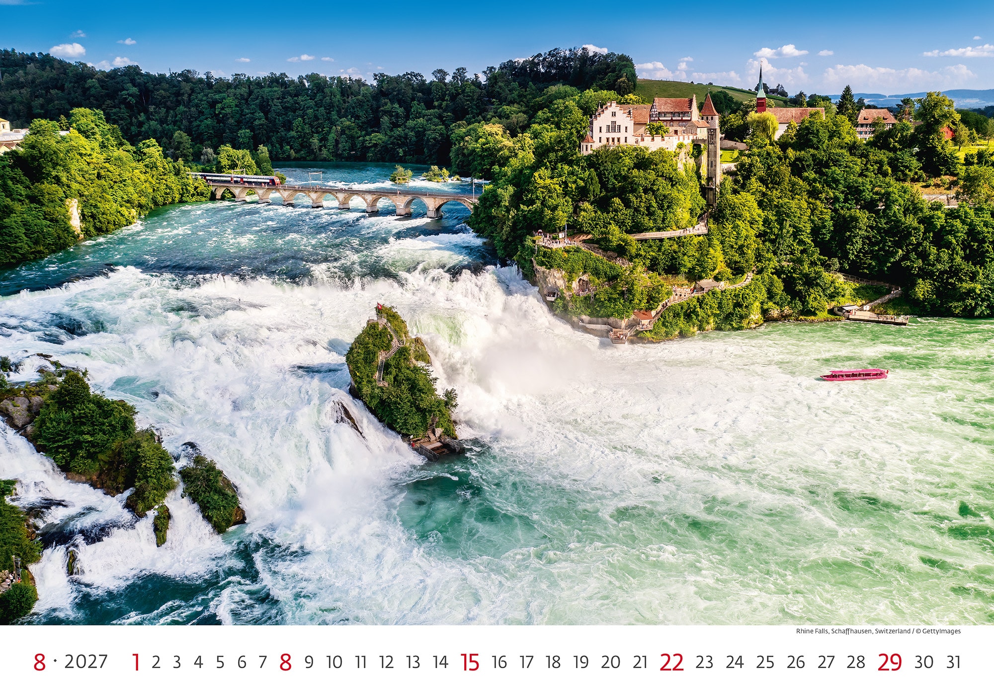 Muurkalender World Wonders 2027 - Augustus Muurkalender World Wonders 2027 - Augustus