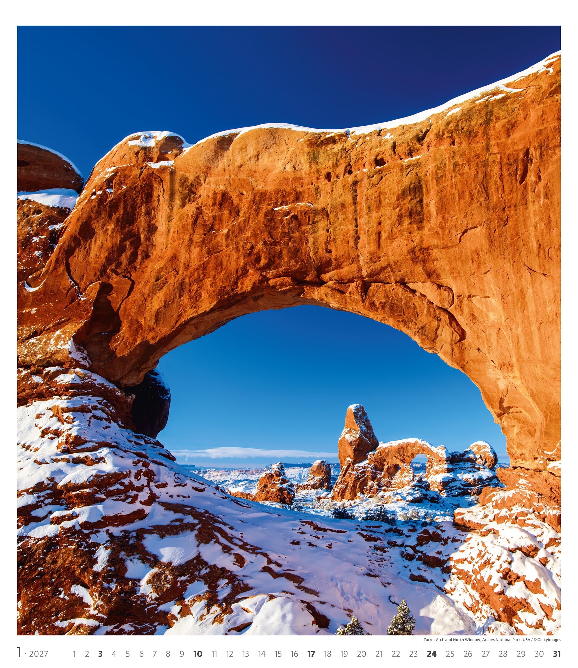 Muurkalender Geo Art 2027 - Januari Muurkalender Geo Art 2027 - Januari