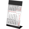 Bureaukalender 2027 3-maand Color zwart