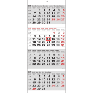 4-maandkalender Maxi 2027