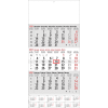 3-maandkalender 2027 met jaaroverzicht