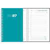 Dagagenda 2027 wire-o, blauw