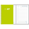 Dagagenda 2027 wire-o, groen