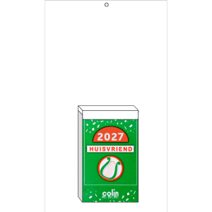 Scheurkalender Huisvriend 2027 op ophangkarton