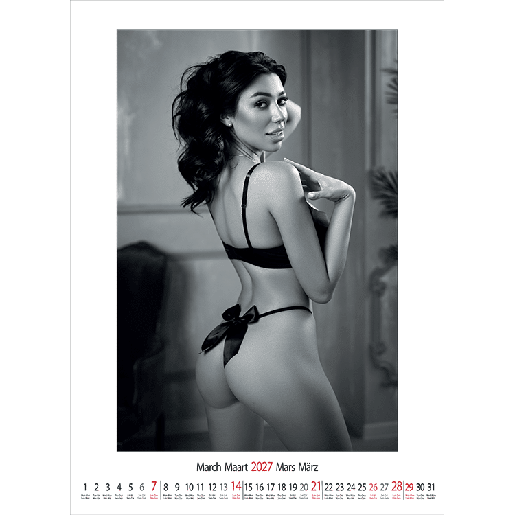 Muurkalender pin-up Female Art 2027 - Maart Muurkalender pin-up Female Art 2027 - Maart