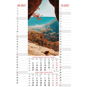 Muurkalender Amazing Nature 2027 - September
