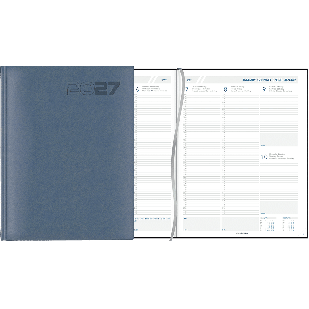Weekagenda Plan-a-week 2027 blauw Weekagenda Plan-a-week 2027 blauw
