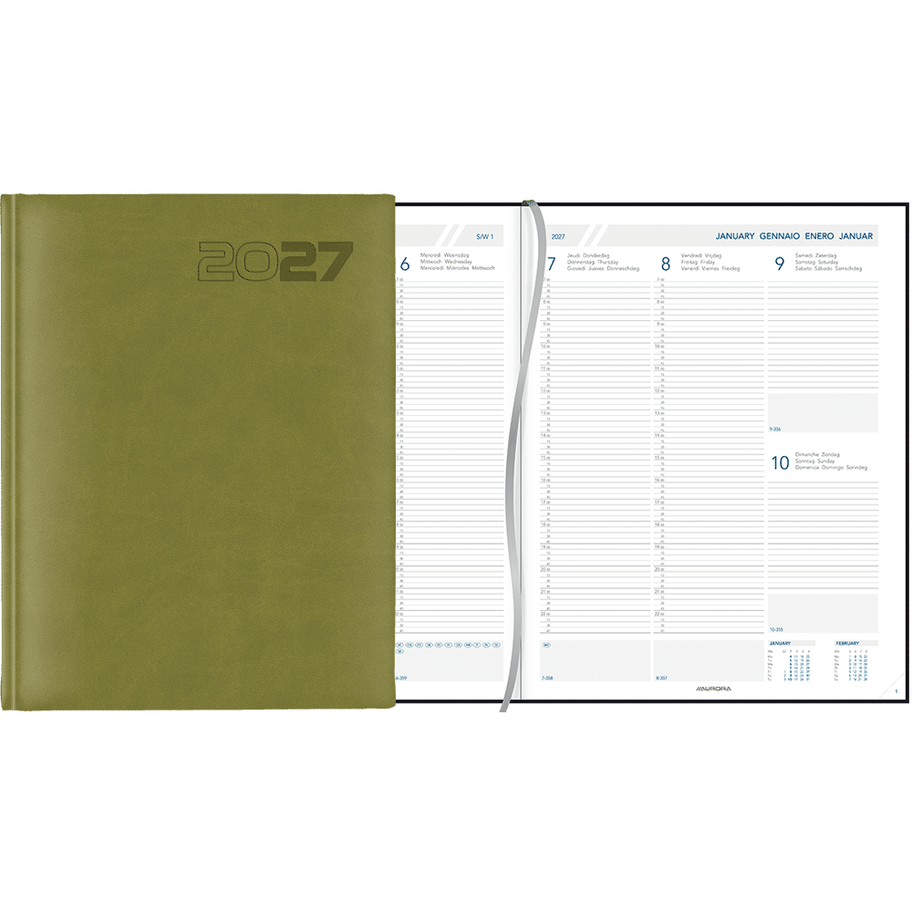 Weekagenda Plan-a-week 2027 groen Weekagenda Plan-a-week 2027 groen