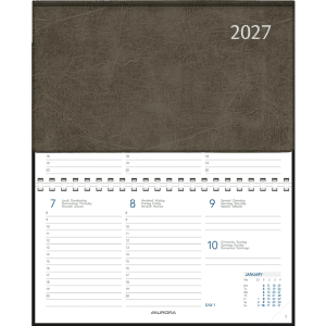 Zakagenda Novoplan 2027 spiraal, grijs