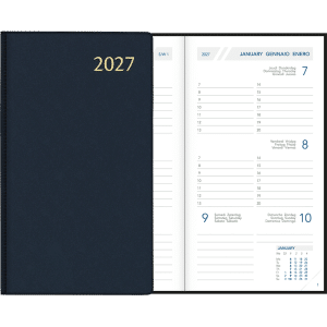 Zakagenda Visuplan 2027 gebonden, blauw