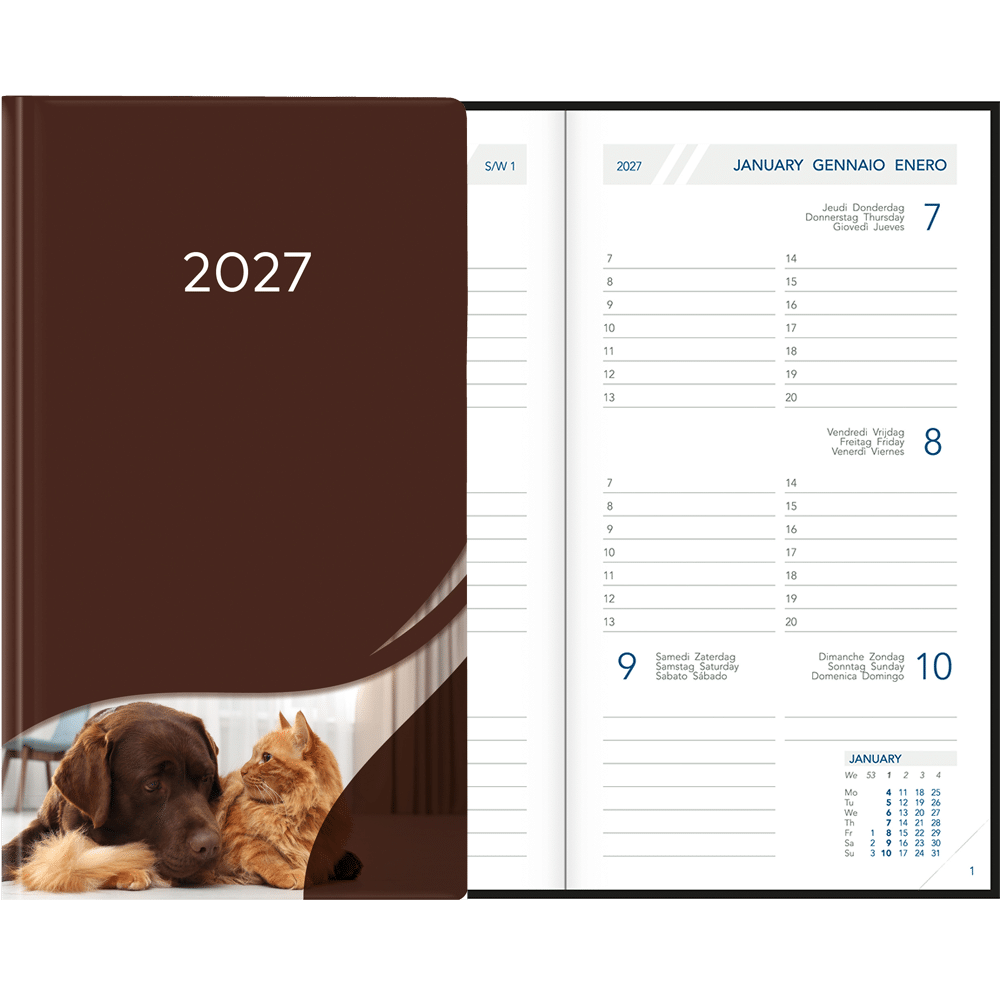 Visuplan 2027 Hardcover donkerbruin Visuplan 2027 Hardcover donkerbruin