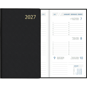 Zakagenda Visuplan 2027 gebonden, zwart